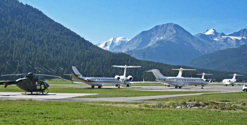 Saint-Moritz - Samedan : magánrepülőgép bérlés