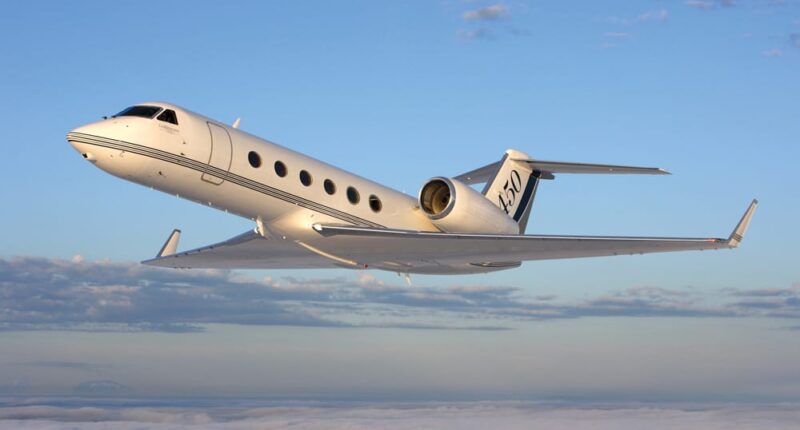 Jet privé Gulfstream G450 intérieur