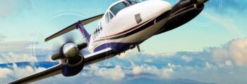 king air 200 dans les airs