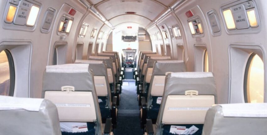 location de jet privé, intérieur d'un Beech 1900D