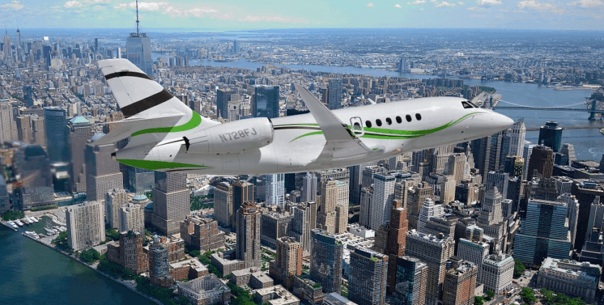 Falcon 2000 en vol