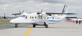 Jet privé - Sièges vides dans la cabine Metro III.