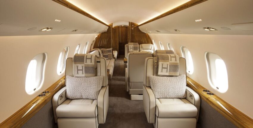 jet privé global express intérieur