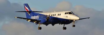 Cessna 340 petite cabine, siège bleu