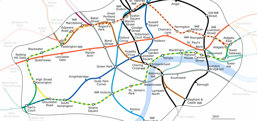 Londres plan de métro