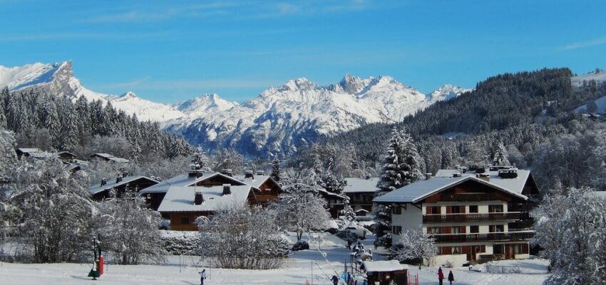 Station de ski de Megève enneigée
