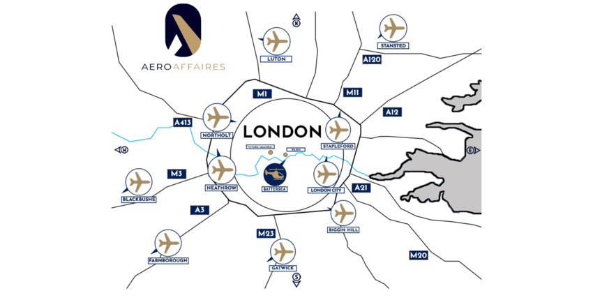 London Luton : magánrepülőgép bérlés