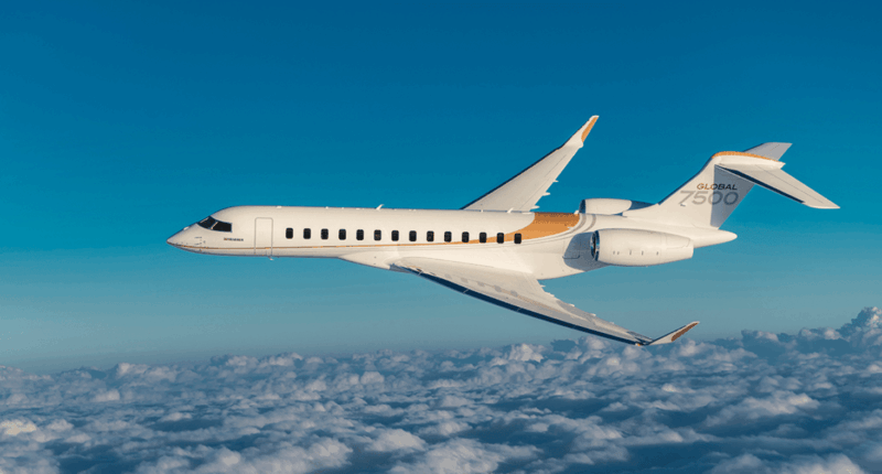 Global 7500 vue intérieure