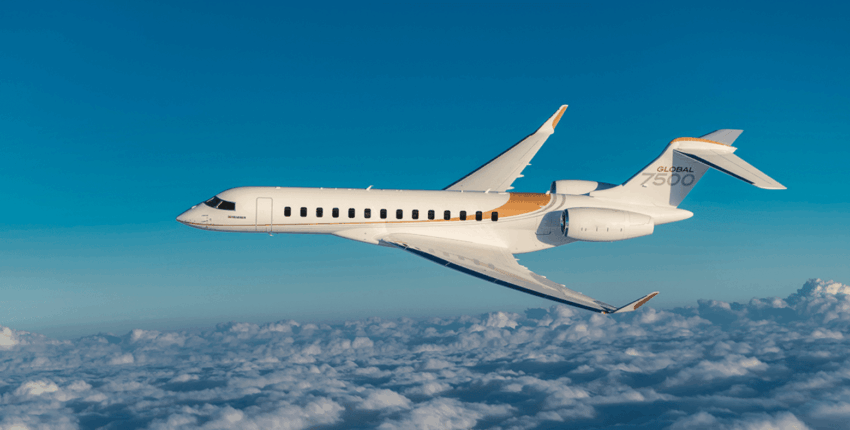 Global 7500 en vol