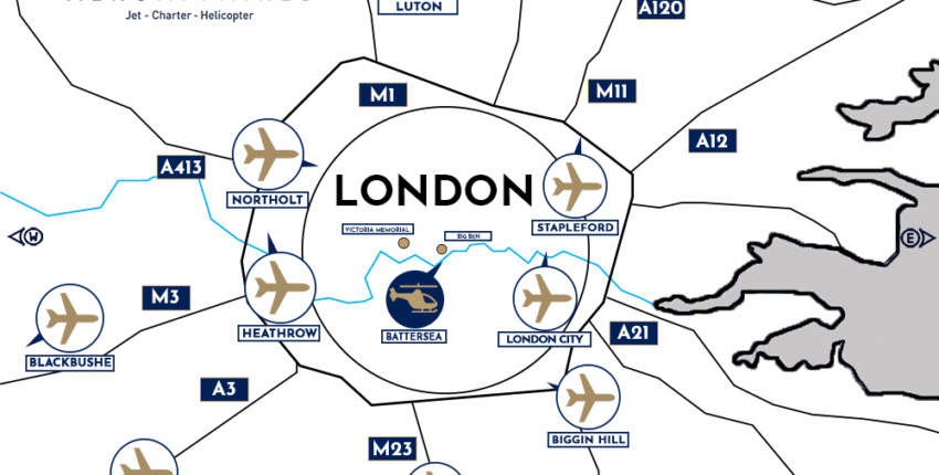 Párizs - London: magánrepülőgép bérlés