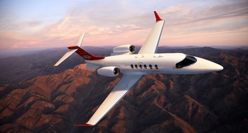location de jet privé, intérieur LEARJET 70 luxe