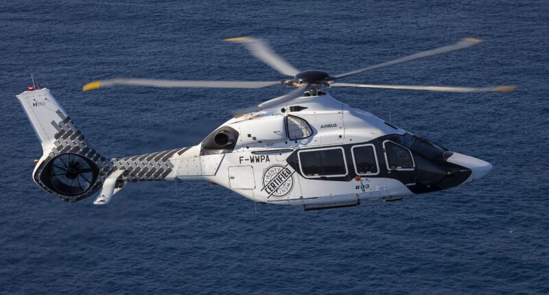 Hélicoptère H160 cabine intérieure blanc