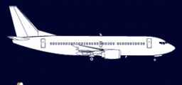 location jet privé - avion blanc sur fond sombre