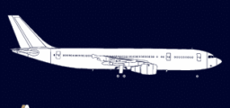 Location de jet privé – Avion commercial en profil.
