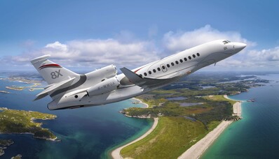 A Falcon 8X javítja az utasteret