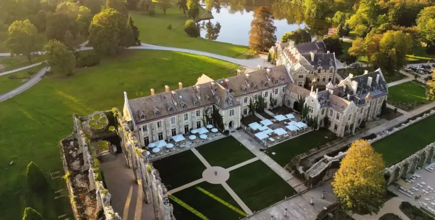 Abbaye des Vaux de Cernay: helikopteres élmény